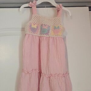 Disney linen crochet minnie mouse dress